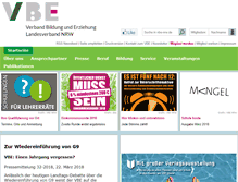 Tablet Screenshot of bildungswerk.vbe-nrw.de